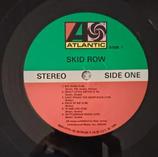 Vinilo Skid Row Firmado