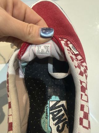 Zapatillas Vans Checkerboard Rojas