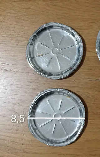 Set 6 Sottobicchieri Vintage Argentati