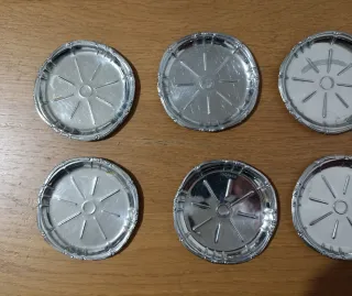 Set 6 Sottobicchieri Vintage Argentati