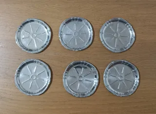 Set 6 Sottobicchieri Vintage Argentati