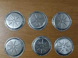 Set 6 Sottobicchieri Vintage Argentati