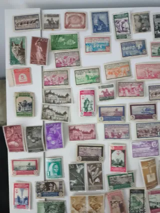 100 sellos Sáhara, Ifni, Guinea, Marruecos Español