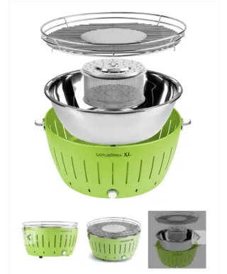 Barbacoa sin humos Lotus Grill XL Verde