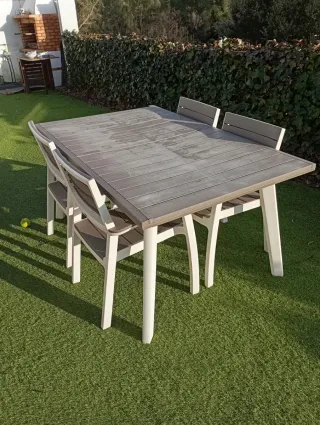 Mesa Comedor Exterior Resina Extensible