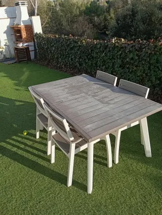 Mesa Comedor Exterior Resina Extensible