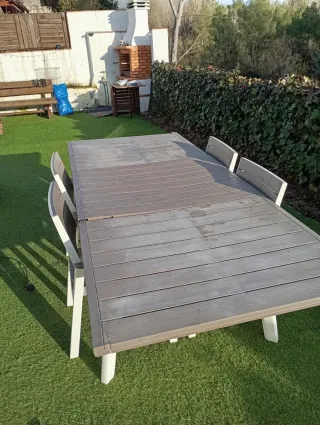 Mesa Comedor Exterior Resina Extensible