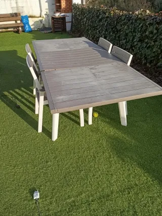 Mesa Comedor Exterior Resina Extensible