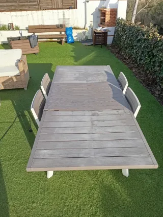 Mesa Comedor Exterior Resina Extensible