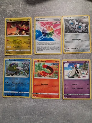 Lote Cartas Pokémon Turtonator, Klink, Basculin