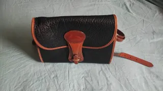 Bolso vintage mujer negro y marrón