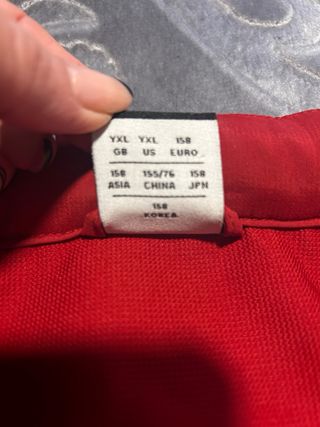 Cortavientos niño Roma New Balance rojo