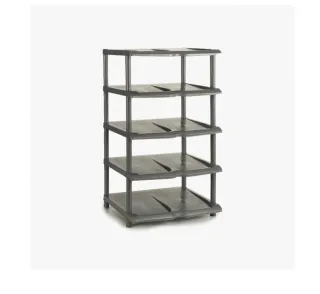 Zapatero 5 estantes gris