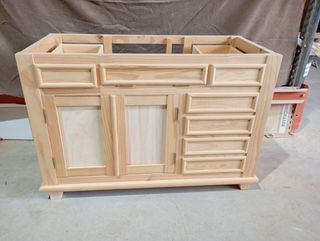 Mueble de baño pino macizo 120cm