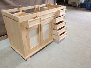 Mueble de baño pino macizo 120cm