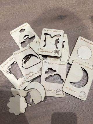 Puzzle madera infantil formas naturaleza