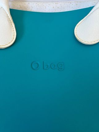 Borsa O bag azzurra e bianca