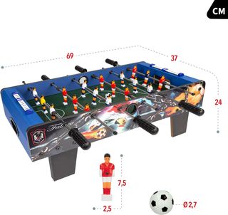 COLORBABY CB Games Futbolín mesa, Cuerpo madera re