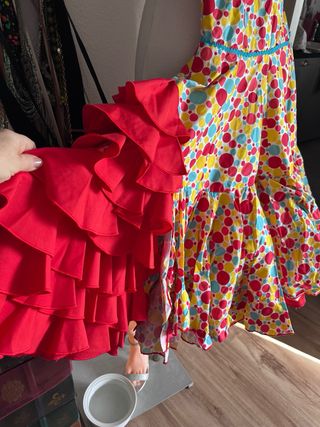 Vestido Flamenco Talla 36 Multicolor