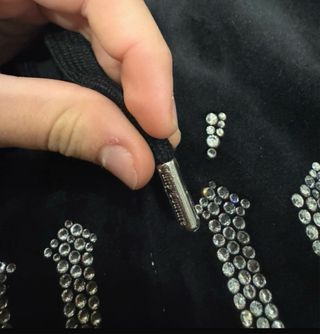 Felpa Juicy Couture nera con strass Originale