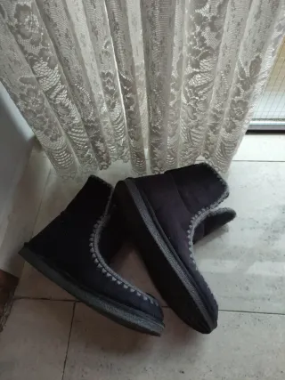 Botas de ante sintético mujer