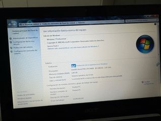 Portátil Acer Aspire One Negro