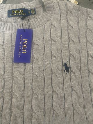 Jersey Polo Ralph Lauren Gris Hombre