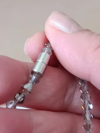 Conjunto Vintage Gargantilla y Anillo Cristal