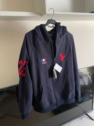 Sudadera Balenciaga con cremallera y logo