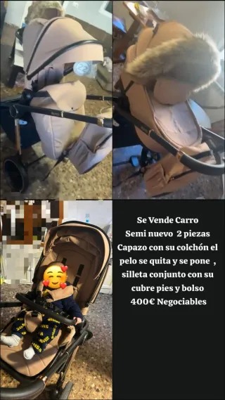 Carro de bebé 2 piezas