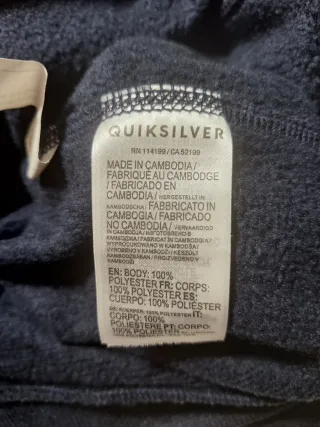 Sudadera Quiksilver niño azul marino