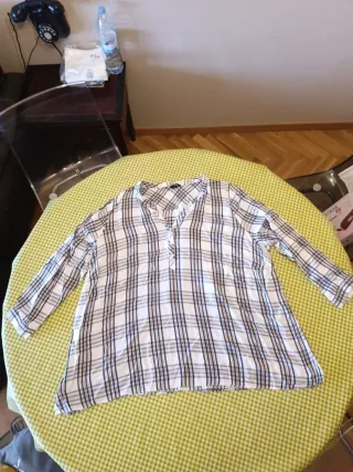 Camisa H&M cuadros talla 56