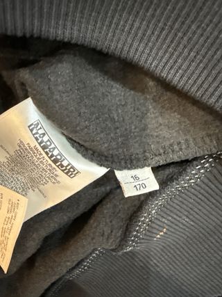 Sudadera Napapijri Niño Talla 16 (170cm.) Negra