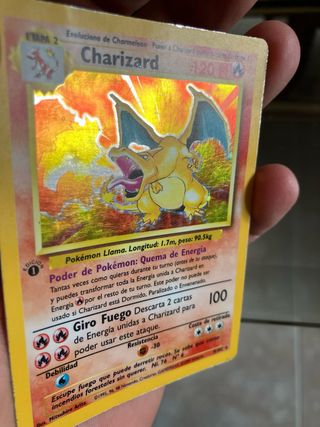 Carta Pokémon Charizard 1ª Edición Español