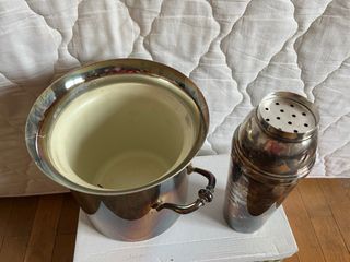 Cubitera y Coctelera de Plata