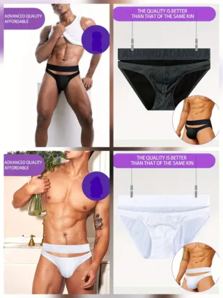 Slip ADANNU Negro y Blanco