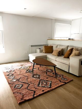 Sofá Cama Chaise Longue Beige