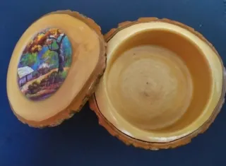 Joyero decorativo madera paisaje