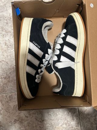 Adidas Campus Zapatillas Negras Blancas