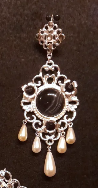 Conjunto Fallero Plata y Negro