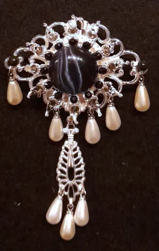 Conjunto Fallero Plata y Negro