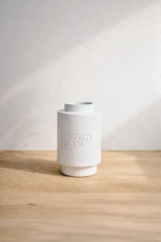 Vaso Lego Botanicals Branco Cilindrico