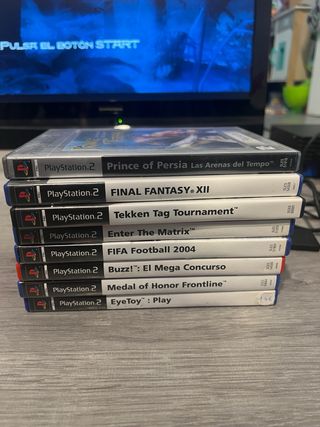 Consola PlayStation 2 + TV + 8 Juegos