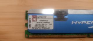Lote de 2 Memoria RAM DDR2 Kingston HyperX 2GB