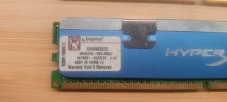Lote de 2 Memoria RAM DDR2 Kingston HyperX 2GB
