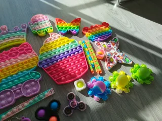 Lote de Popits y fidget toys