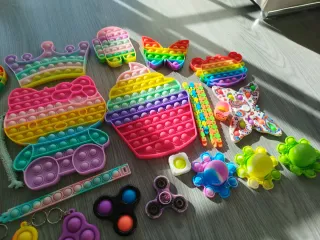 Lote de Popits y fidget toys