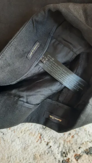 Pantalón ancho negro Massimo Dutti Talla XS