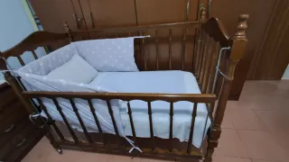 Cuna madera años 80