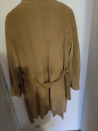 Gabardina de pana beige/marrón